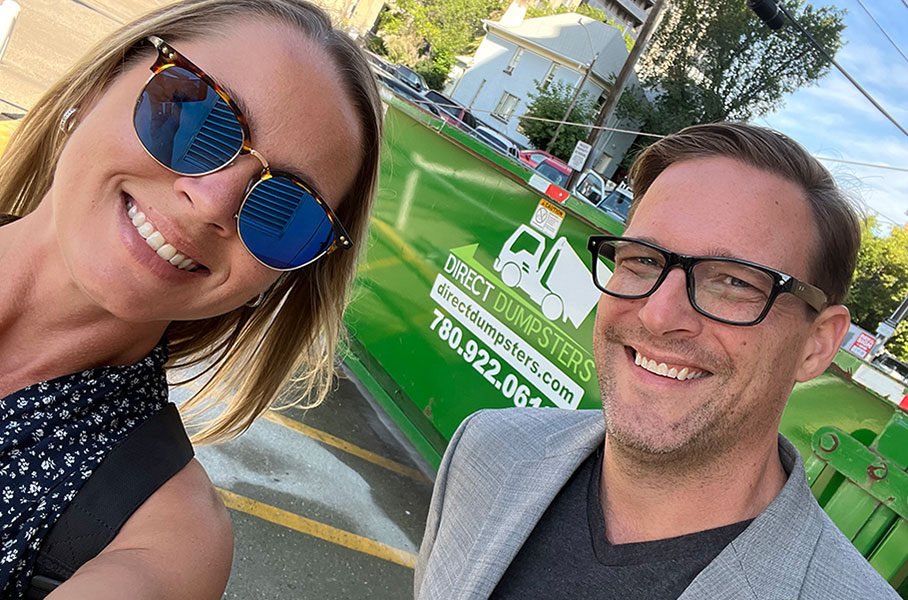 Direct Dumpsters is a locally owned and operated dumpster rental family business serving locations in and around Edmonton, Alberta.